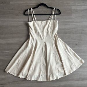 American Eagle Square Neck Fit & Flare Mini Dress